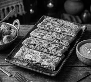 Egg Cheese Mughlai Paratha (1 Pc).