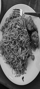 Schezwan Mix Noodles [Egg & Chicken]