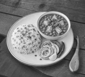 Matar Paneer With Jeera Rice