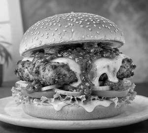 Spicy paneer burger