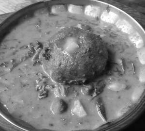 Raggi Ball With Sambar