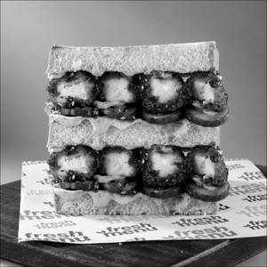 Crispy Paneer Teriyaki Sando