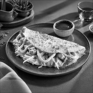 Smoked Chicken and Cheese Omelette