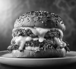 Cheesy Mashed Beef Burger