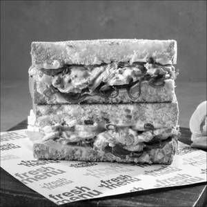 Cheesy Mushroom Melt Sando