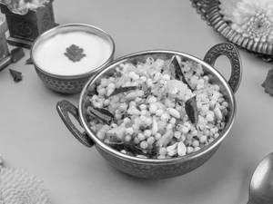 Sabudana Khichdi with Curd