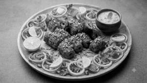 Chicken Lasun(garlic) Seekh Kabab