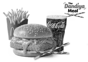 Dandiya Meal Medium - Spicy Patakha Paneer Burger