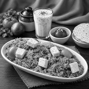 Paneer Tawa Pulao Meal
