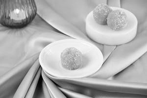 Coconut Blackcurrant Laddoo