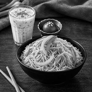 Veg Hakka Noodles Meal.