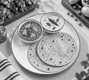 Aloo Matar Sabji+ Bombay Kadhi+ 2 Phulka Chapati
