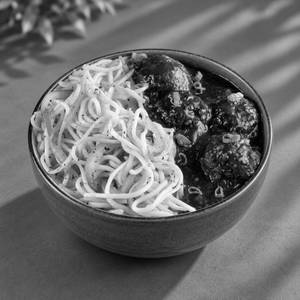 Veg Manchurian Noodles Bowl