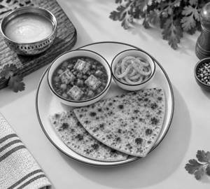 Paneer Manchurian + 2 Ghee Parathas + Spiced Onion