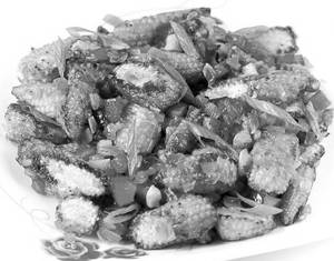 Dry Manchurian Baby Corn