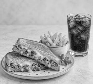 Chicken With Loaded Cheese Sandwich Combo