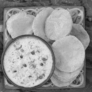 Kheer with Poori