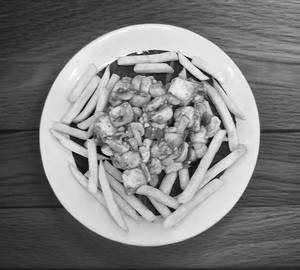 Paneer Mushrooms With Fries