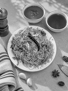 Chilly Garlic Fried Rice [Serves 1-2]
