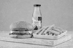 Chicken Cheese Burger Meal Large