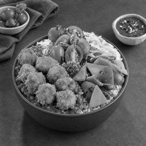 Crispy Fried Paneer Rice Bowl
