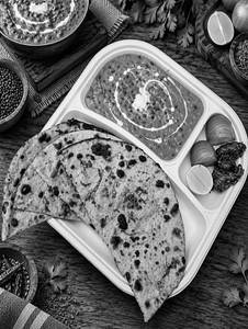 Aloo Paratha (2pcs) With Dal Makhani Thali