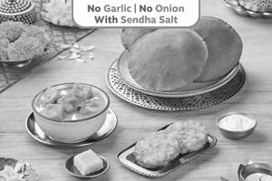 Vrat Poori & Paneer Makhani 3 Course Meal (Serves 1)