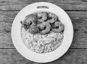 Chilli Prawns Rice Bowl