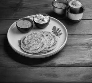 Cheese Parotta [2 pcs + salna + raita]