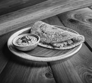 Rava masala dosa with green chutney