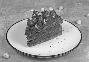 Nutella Chocolate Mousse Cake Slice
