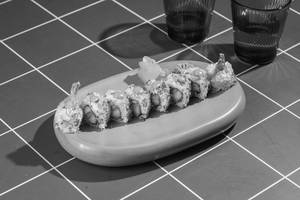 Prawn Tempura Avocado Sushi With Spicy Mayo