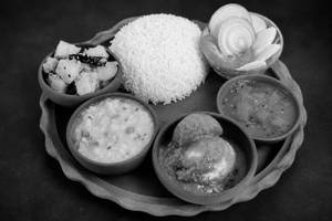 Bengali Double Egg Kosha Thali