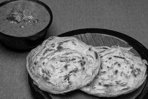 Parotta (2) + Kadala Gravy