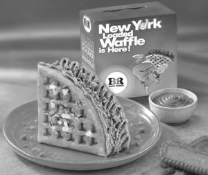 Cheesecake And Lotus Biscoff Crumble Waffle