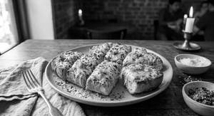 Turkish Chicken Garlic Bread