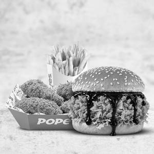 Halloween Chicken Burger & Wings Combo