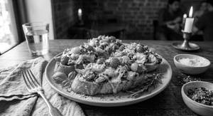 Cheesy Chicken Tangy Bruschetta