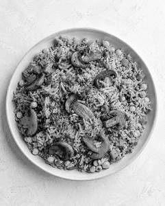 Schezwan Corn & Mushroom Fried Rice