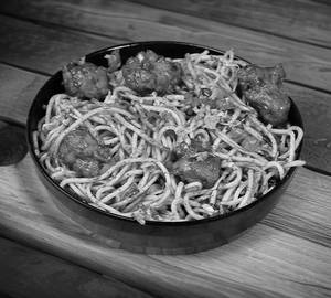 Manchurian egg noodles