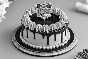 Boss Day Chocolate Drip Bento Cake