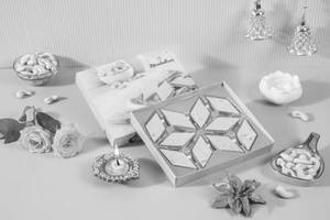 White Kaju Katri Box 250 grams Diwali Box
