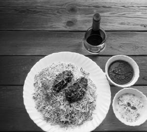 Chicken Dum Biryani [ Half,2 Piece]