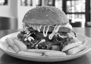 Schezwan Paneer Burger