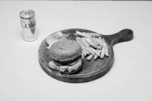 Burger ,fries And Soft Drink Combo