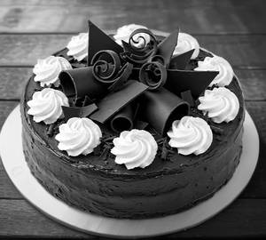 Flaming Chocolate Truffle Cake [500 Grams]
