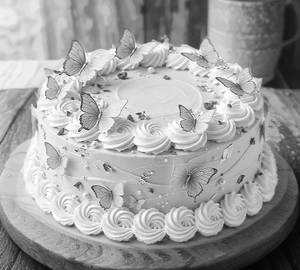French Designer Butterfly Cake [1000 Grams]