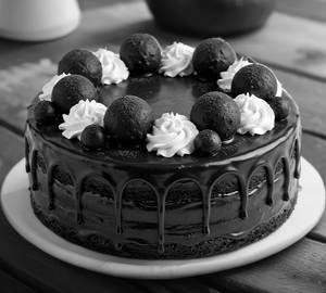 Roman Dark Chocolate Flake Truffle Cake [1000 Grams]