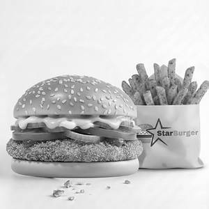 ALOO TIKKI BURGER + REGULAR PERI PERI FRIES