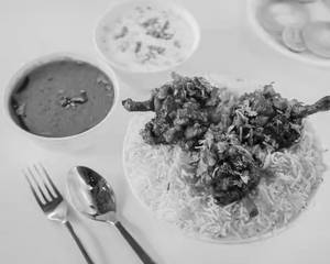 Half Biryani + Qtr chicken  Lollipop
